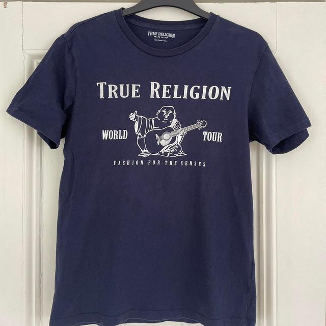 True Religion Men's T-shirt - Navy - XS on Productcaster.