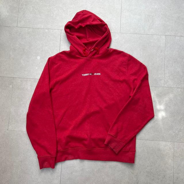 Tommy Hilfiger Men's Hoodie - Red - L on Productcaster.