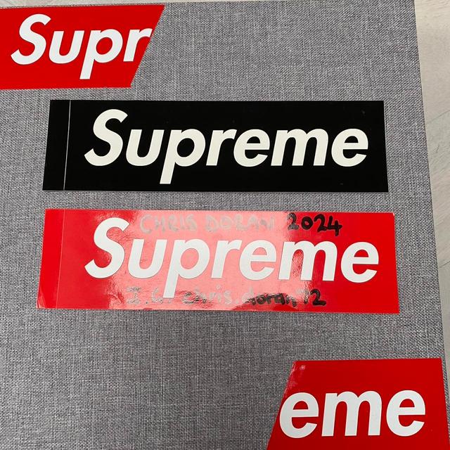 Supreme Sticker - Black on Productcaster.