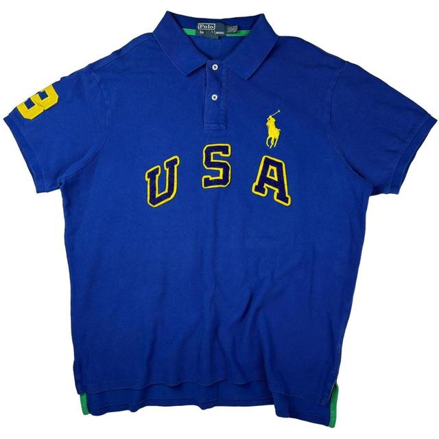 Ralph Lauren Men's Polo shirt - Blue - XXL on Productcaster.