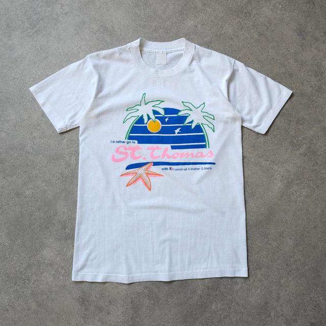 Vintage Men's T-shirt - White - S on Productcaster.