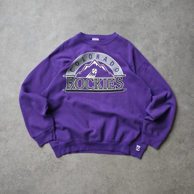 Vintage Men's Sweatshirt - Purple - XL on Productcaster.