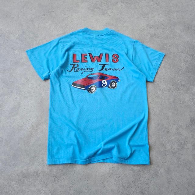 Vintage Men's T-shirt - Blue - S on Productcaster.