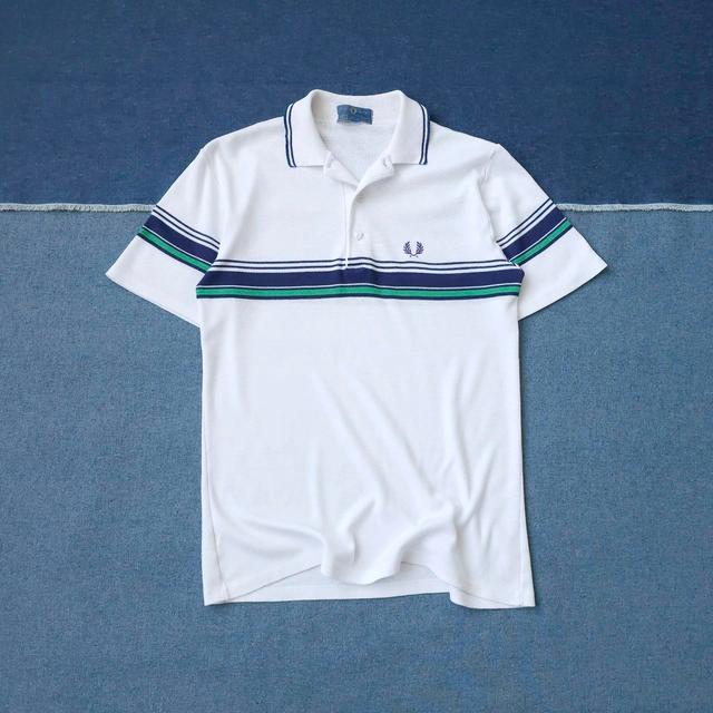 Fred Perry Men's Polo shirt - White/Navy - S on Productcaster.