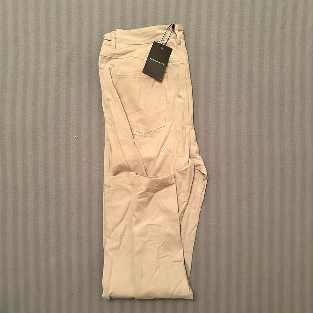 Mennace Men's Trousers - Cream - 34" on Productcaster.