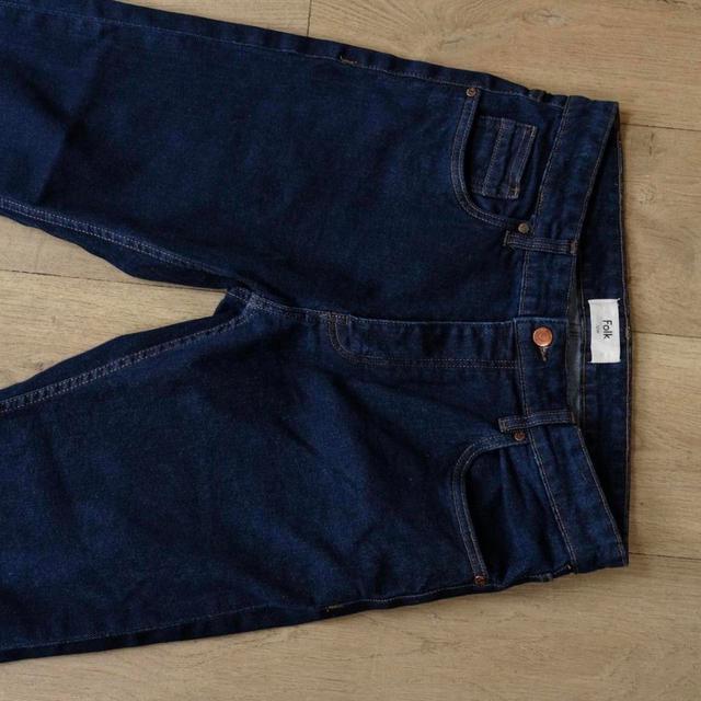 Folk Men's Slim Jeans - Navy/Blue - 32" on Productcaster.