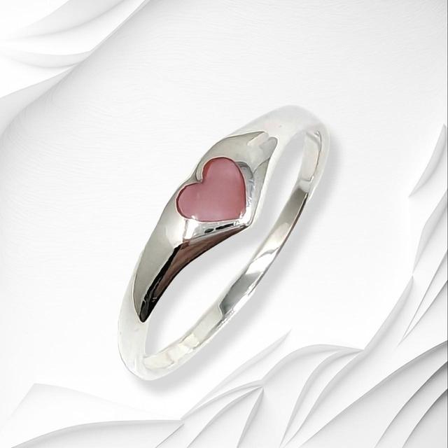 Women's Ring - Pink/Silver on Productcaster.