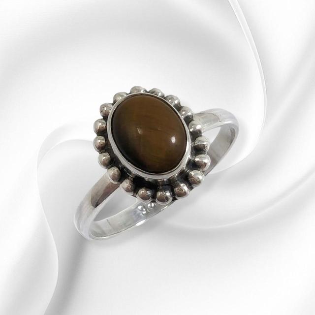 Women's Ring - Brown/Silver on Productcaster.