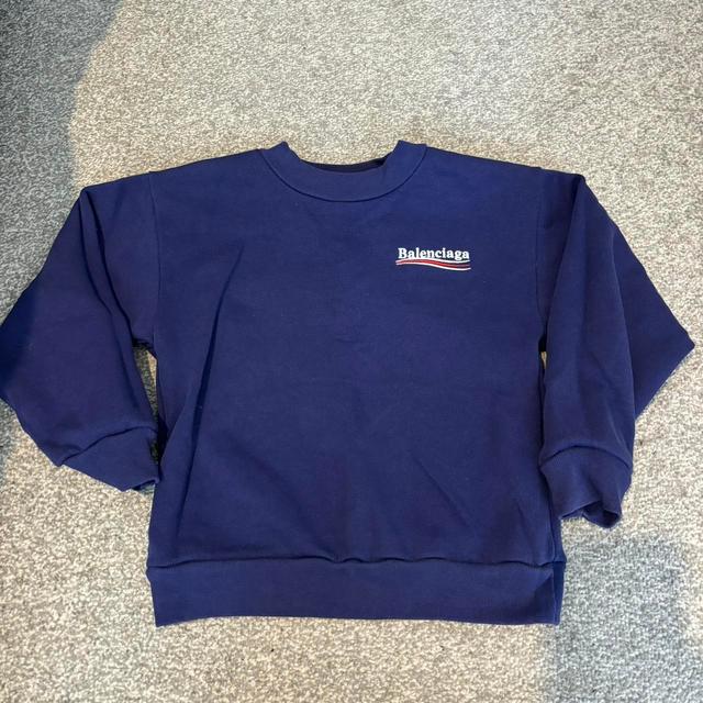 Balenciaga Kids' Sweatshirt - Blue - 6 years on Productcaster.