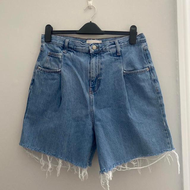 Topshop Women's Shorts - Blue - UK 10 on Productcaster.