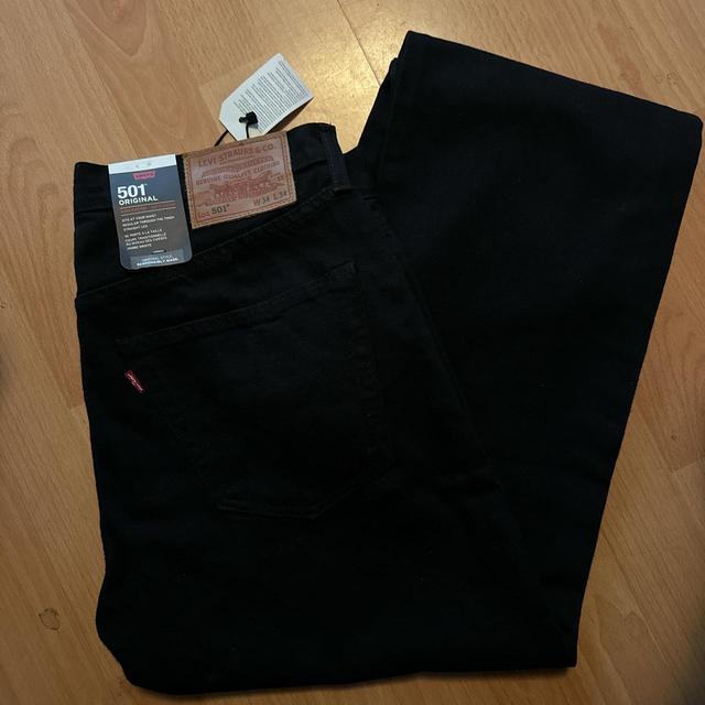 Levi's Men's Straight leg Jeans - Black - 34" on Productcaster.