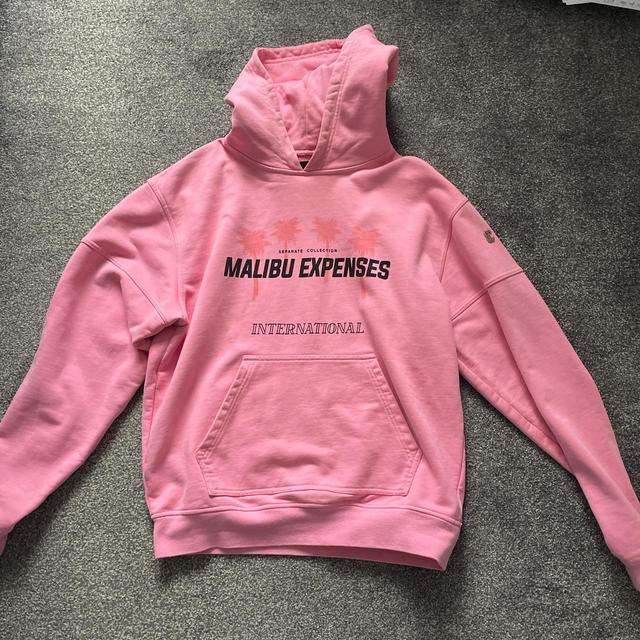 Men's Hoodie - Pink - M on Productcaster.