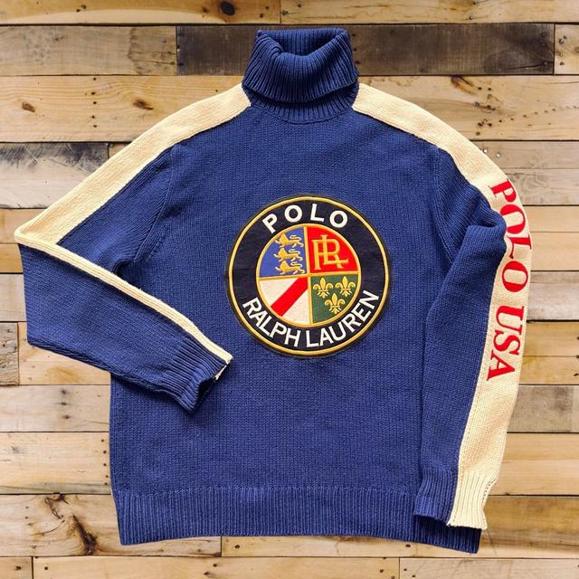 Polo Ralph Lauren Men's Jumper - Blue - XL on Productcaster.