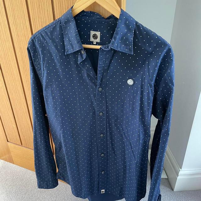 Pretty Green Men's Shirt - Navy/White - M on Productcaster.