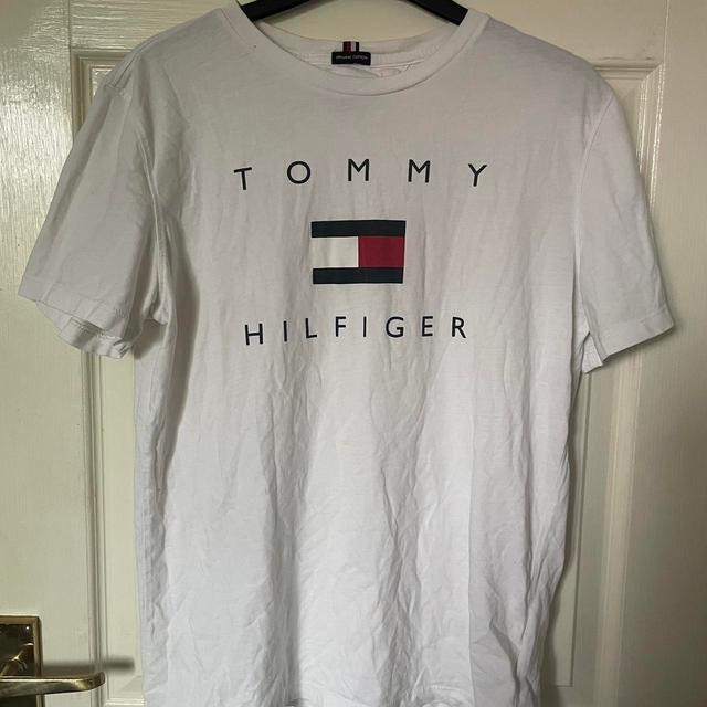 Tommy Hilfiger Men's T-shirt - White - M on Productcaster.