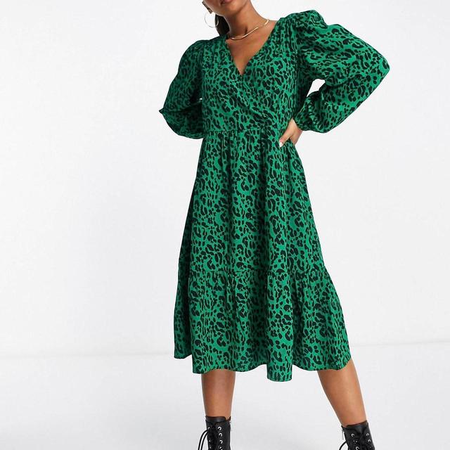 Monki Women's Dress - Green - XS on Productcaster.