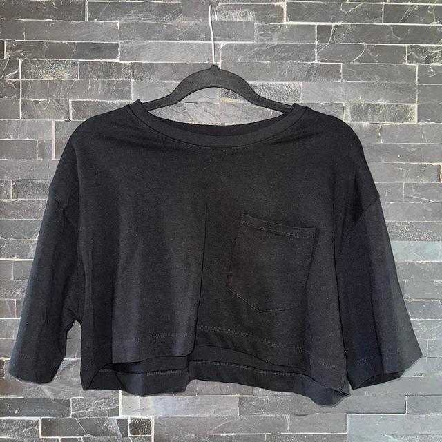 Zara Women's Crop top - Black - L on Productcaster.