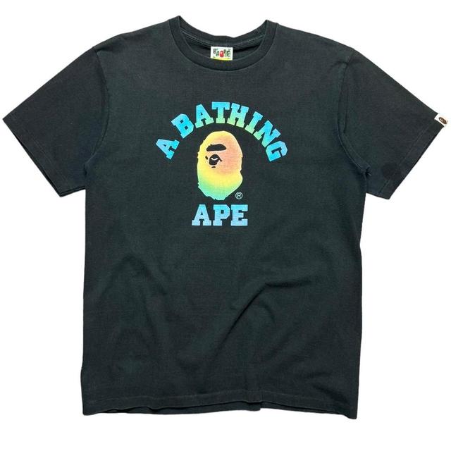 BAPE Men's T-shirt - Black/Multi - L on Productcaster.