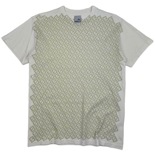 Stüssy Men's T-shirt - White/Cream - M on Productcaster.