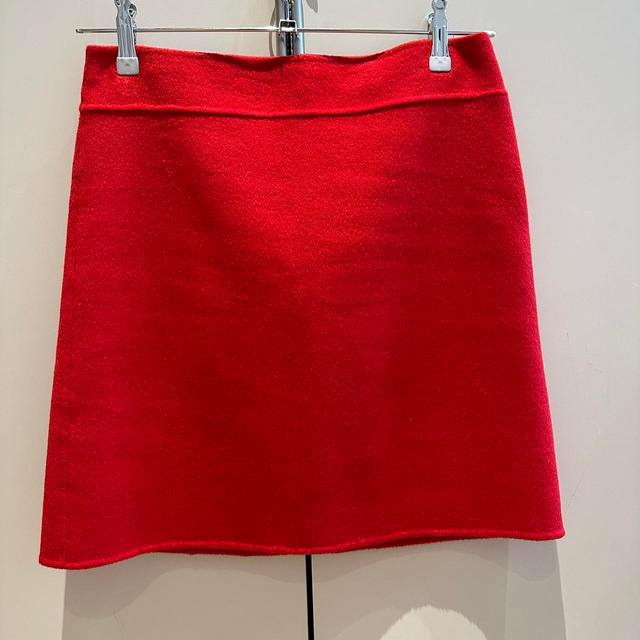 Vintage Women's Skirt - Red/Orange - UK 10 on Productcaster.