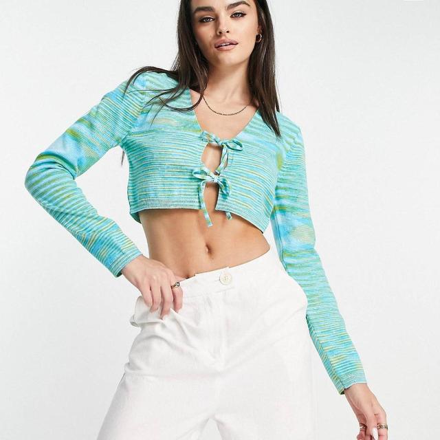 ASOS Women's Crop top - Blue/Green - 4 on Productcaster.