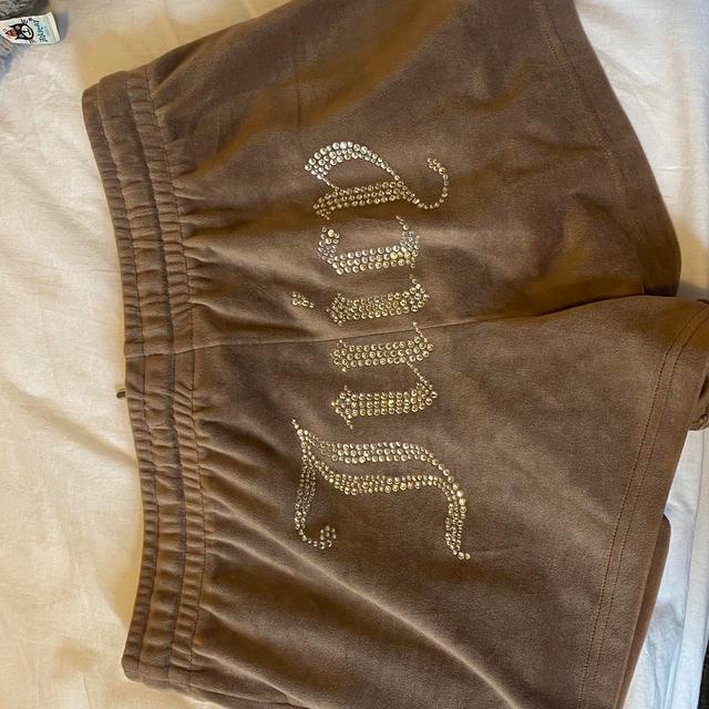 Juicy Couture Women's Shorts - Brown/Tan - S on Productcaster.