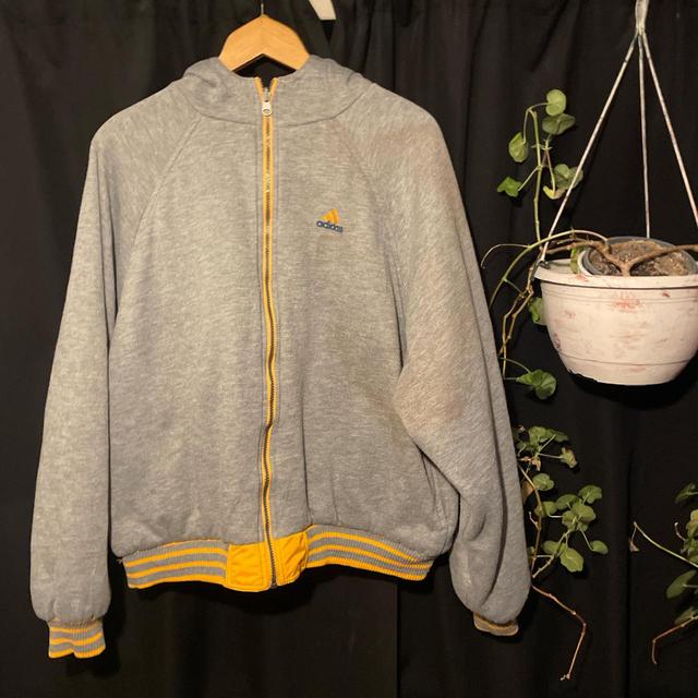 Adidas Men's Varsity Jacket - Yellow - L on Productcaster.