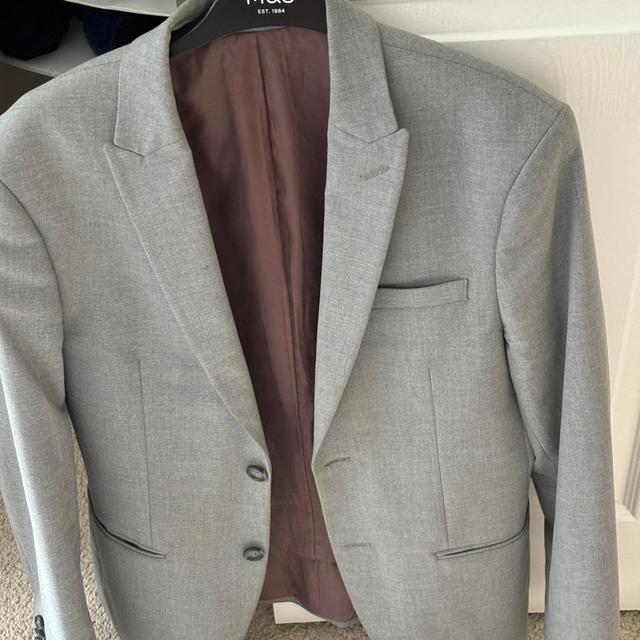 River Island Men's Suit - Grey on Productcaster.