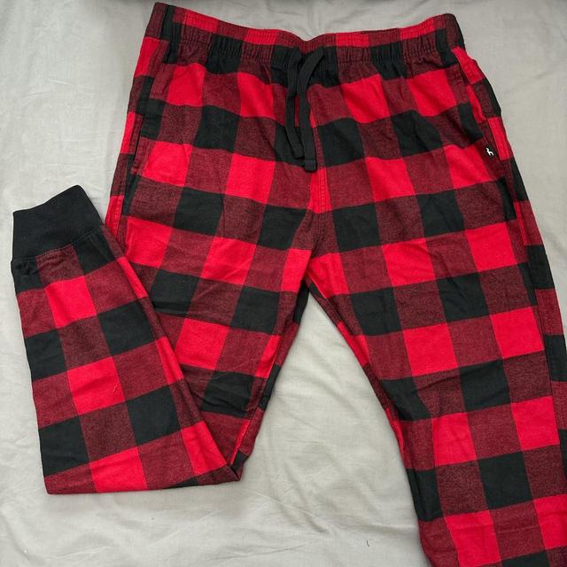 Hollister Co. Men's Sweatpants - Black/Red - L on Productcaster.