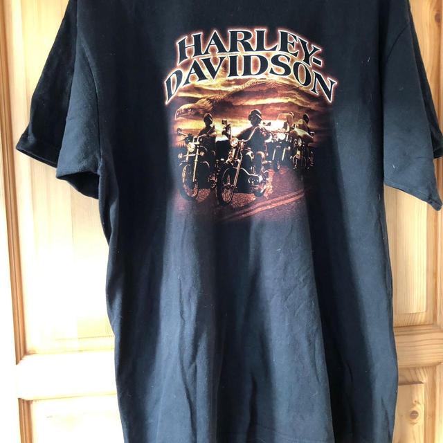 Harley Davidson Men's T-shirt - Black - XL on Productcaster.