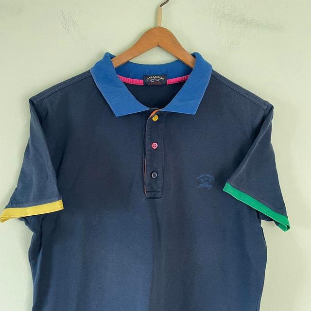 Paul & Shark Men's Polo shirt - Navy - L on Productcaster.