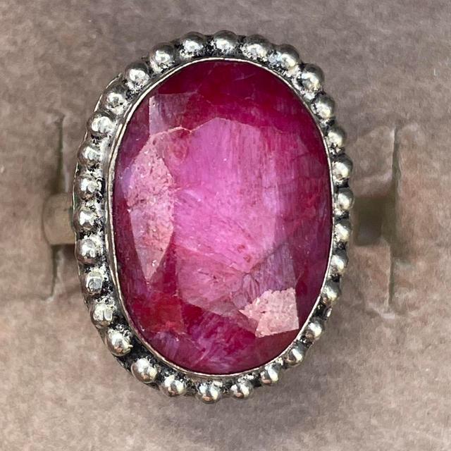 Women's Ring - Silver/Pink on Productcaster.