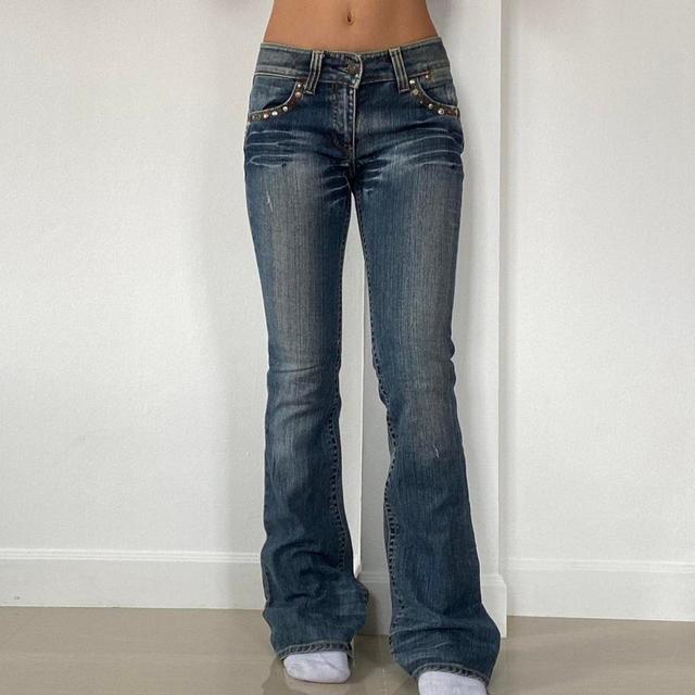 Women's Bootcut Jeans - Blue/Navy - UK 6 on Productcaster.