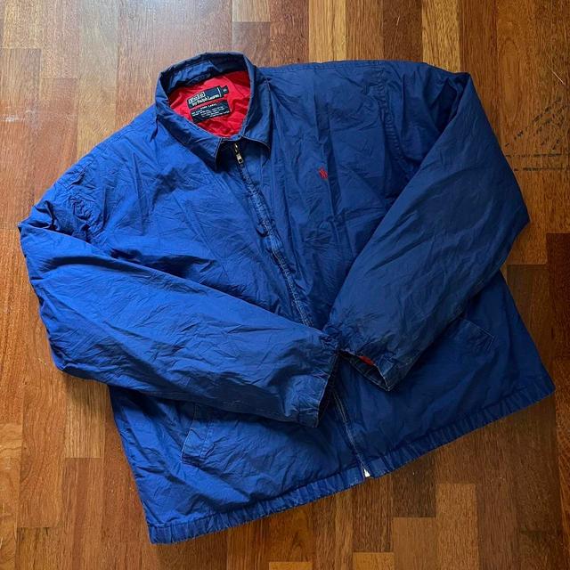 Ralph Lauren Men's Lightweight Jacket - Navy/Blue - L on Productcaster.