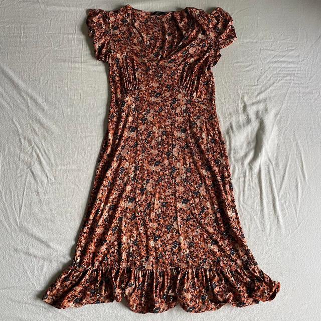 Next Women's Dress - Orange/Multi - 12 on Productcaster.