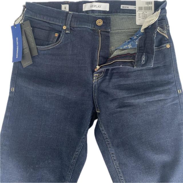 Replay Men's Skinny Jeans - Navy - 30" on Productcaster.