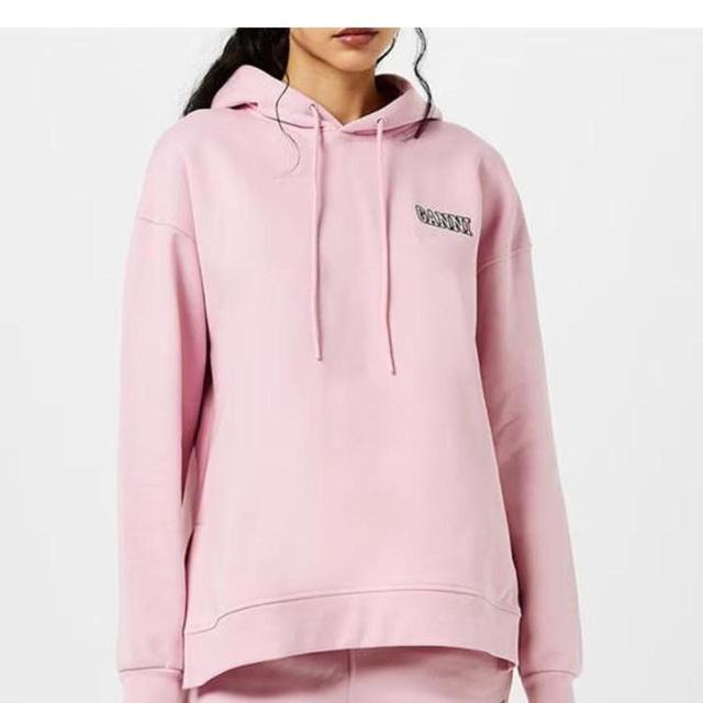 Ganni Women's Hoodie - Pink - M on Productcaster.