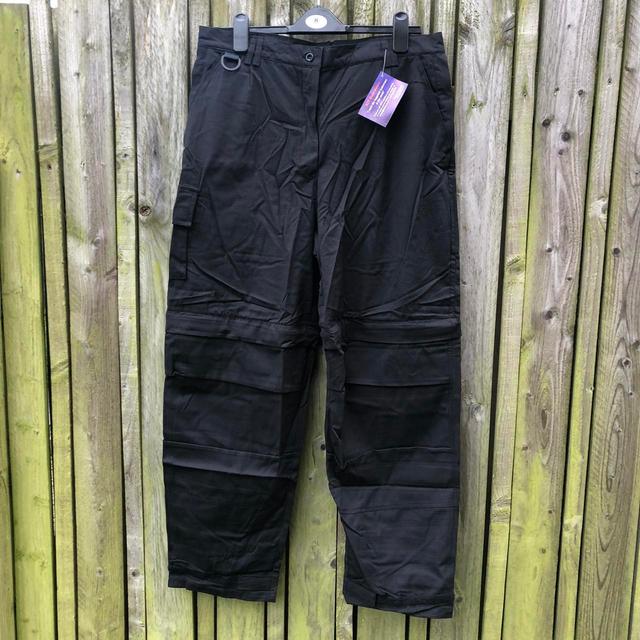 Women's Cargo Trousers - Black - UK 34 on Productcaster.