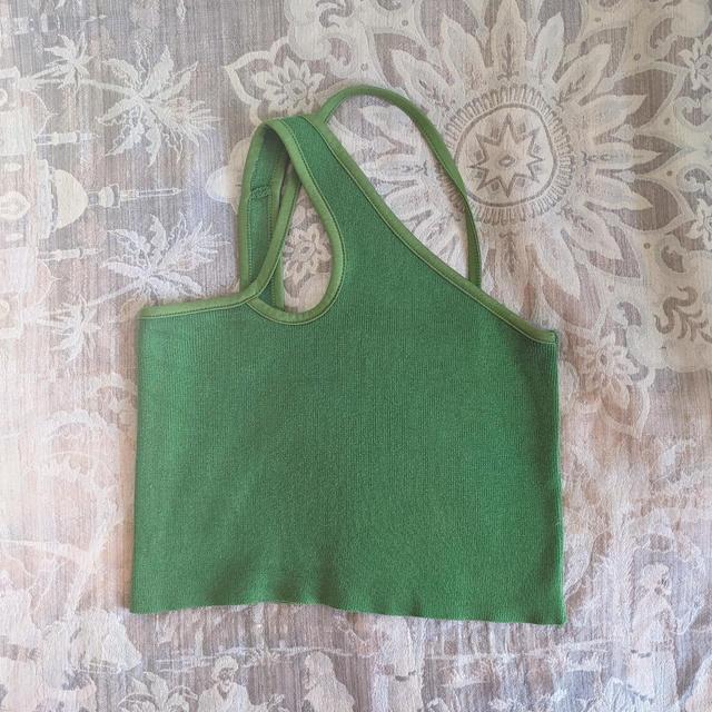 Preloved Women's Crop top - Green - 12 on Productcaster.