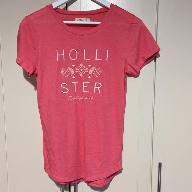 Hollister Co. Women's T-shirt - Pink - M on Productcaster.