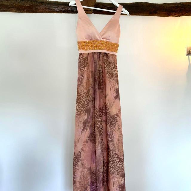 Vintage Women's Party Dress - Pink/Gold - 6 on Productcaster.