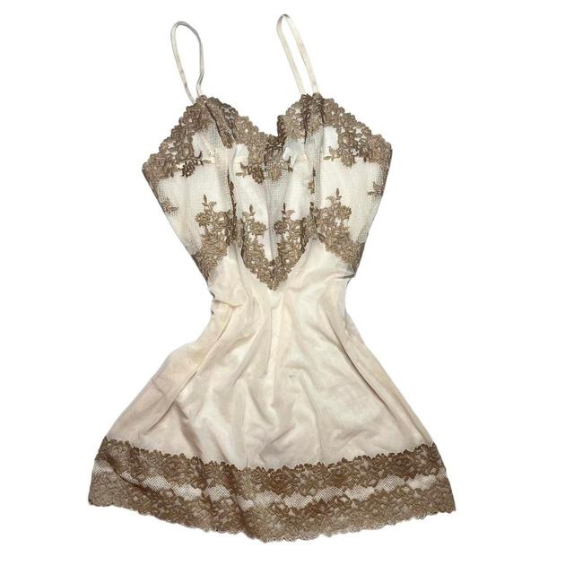 Intimissimi Women's Slip Dress - Cream/Gold - L on Productcaster.