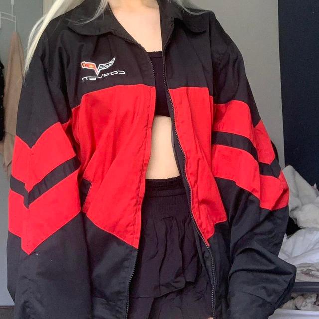 Vintage Women's Casual Jacket - Red/Black - One size on Productcaster.