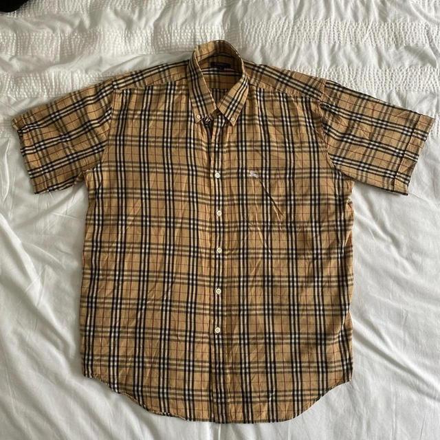 Burberry Men's Shirt - Black/Tan - L on Productcaster.