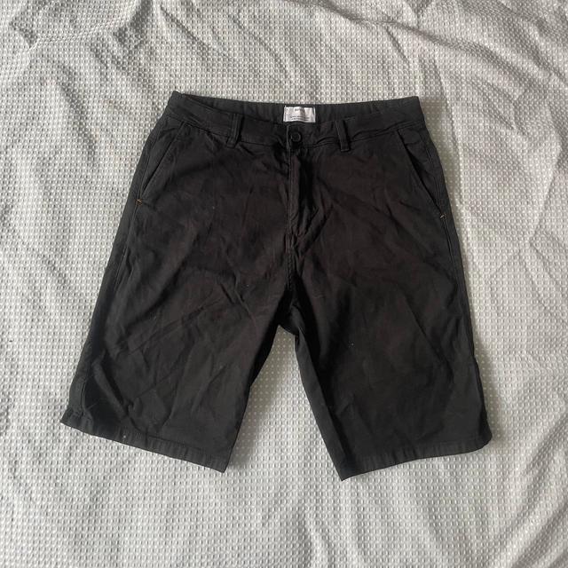 Bershka Men's Shorts - Black - S on Productcaster.