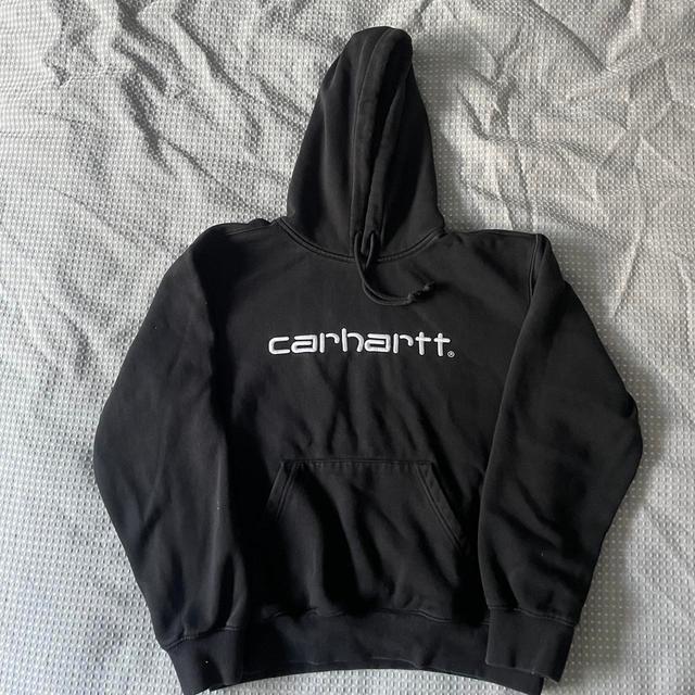 Carhartt Men's Hoodie - Black - S on Productcaster.