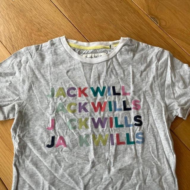 Jack Wills Women's T-shirt - Grey/Multi - 6 on Productcaster.