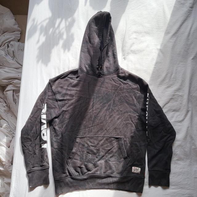 Levi's Men's Hoodie - Black/White - M on Productcaster.