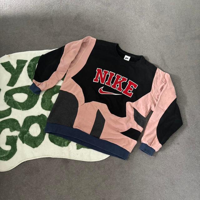 Nike Women's Sweatshirt - Pink/Black - S on Productcaster.