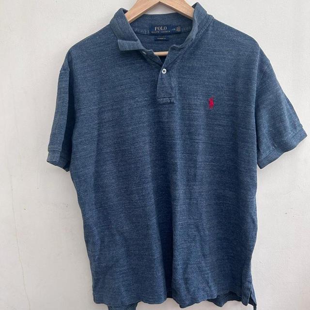 Ralph Lauren Men's Polo shirt - Blue - L on Productcaster.